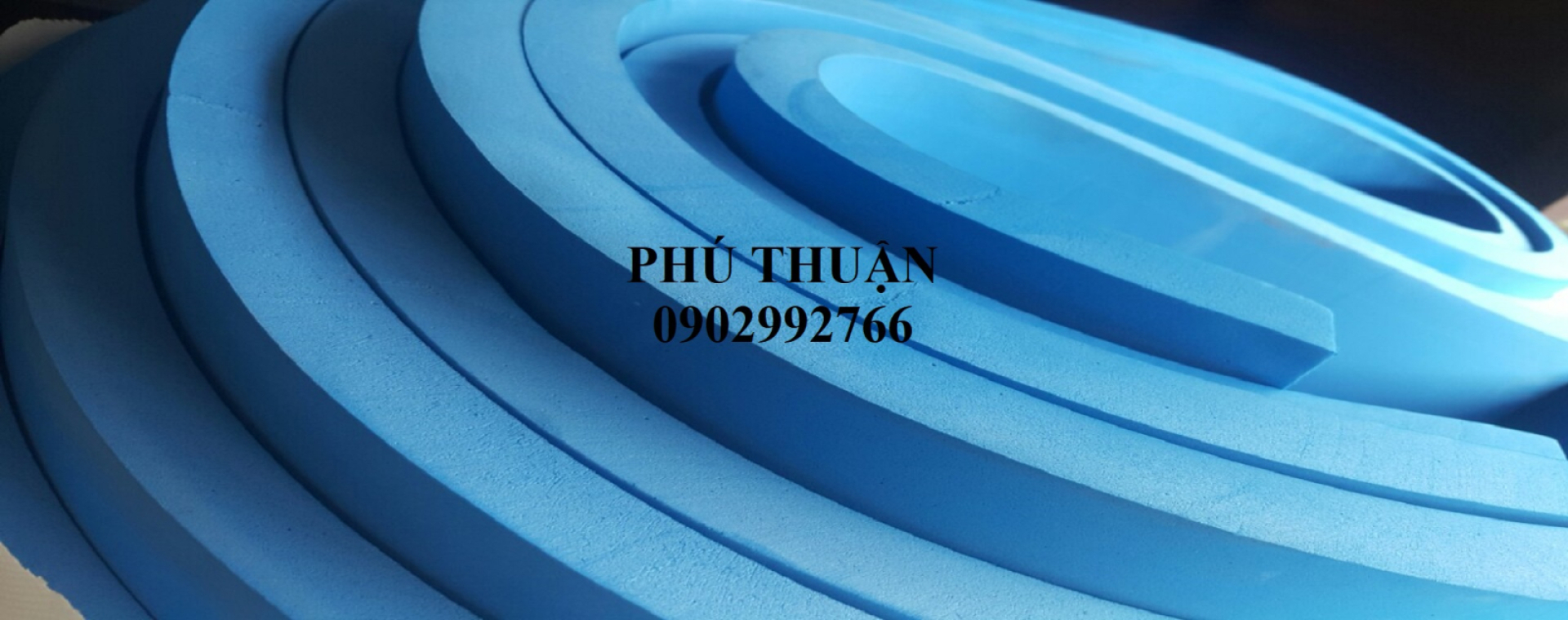 Mút eva xanh dương