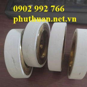 Bánh xe nhựa trắng vòng bi 