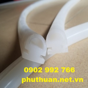 Gioăng silicone chữ U có lõi rỗng