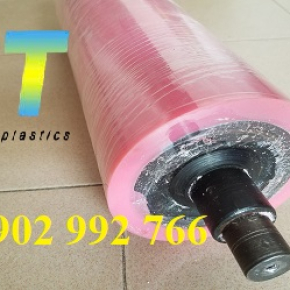 Trục lăn PU màu hồng 