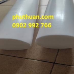Cây  nhựa POM trắng phi 50mm 